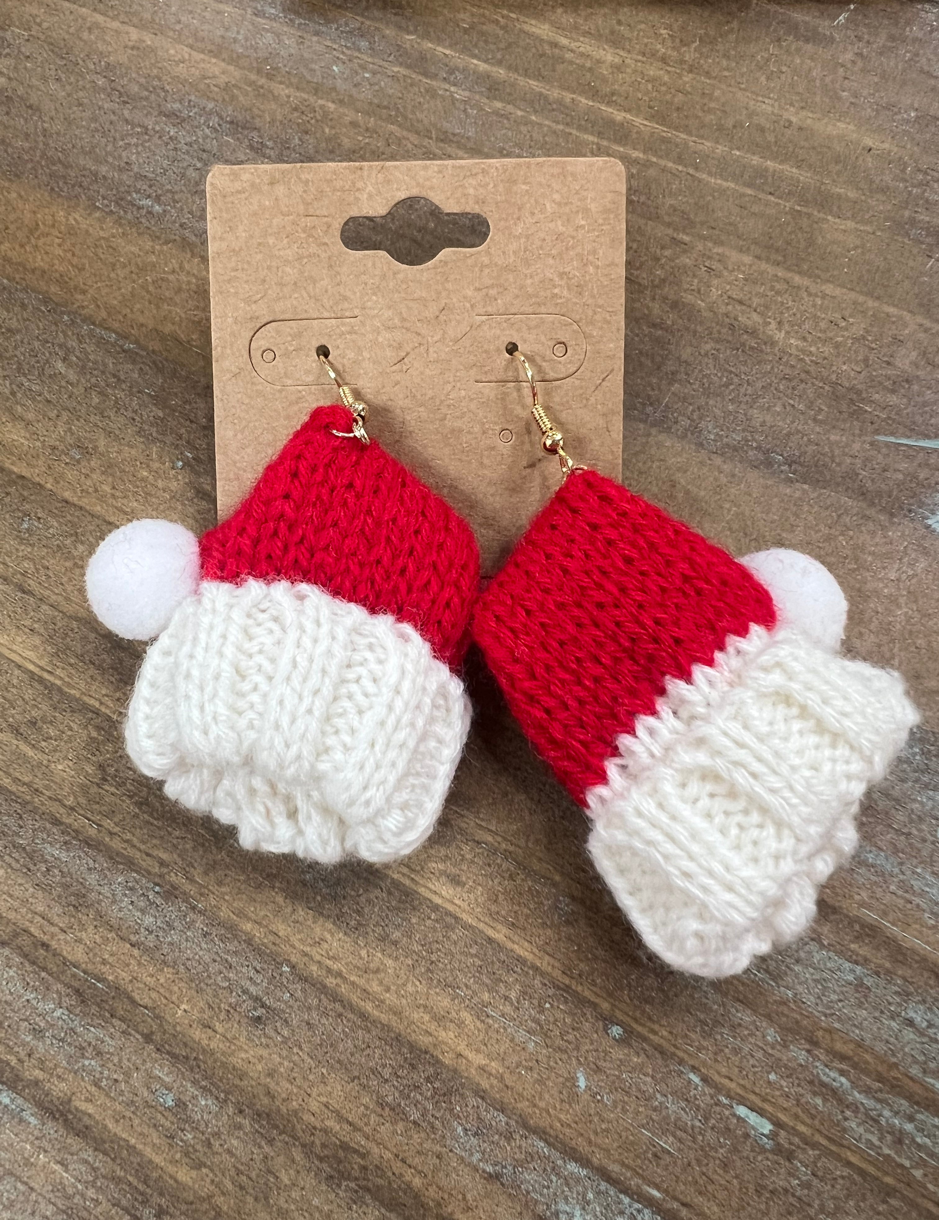 ATG Santa Hat Earrings on Simply Obsessed