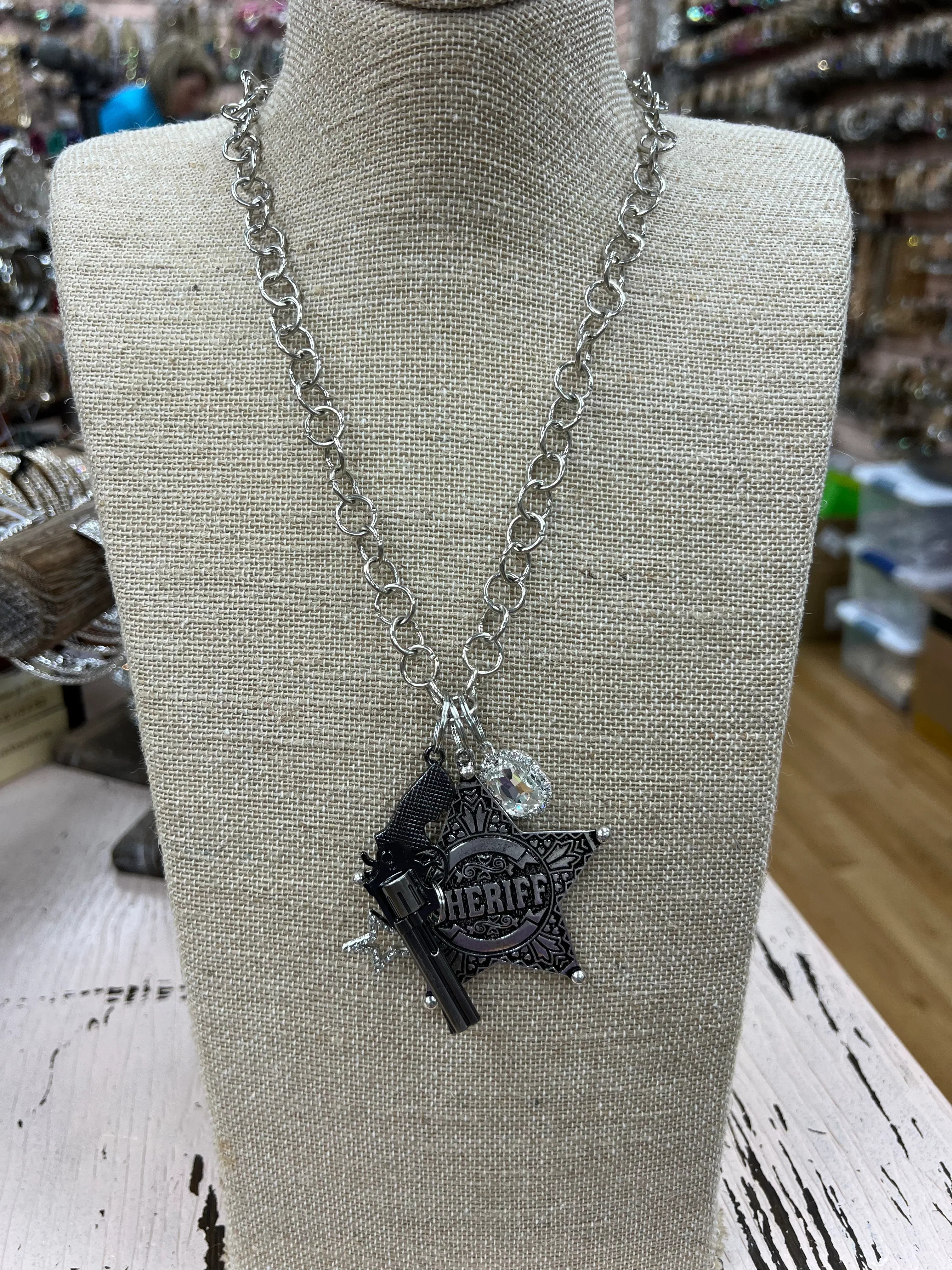 ATG Sheriff Charm Necklace on Simply Obsessed