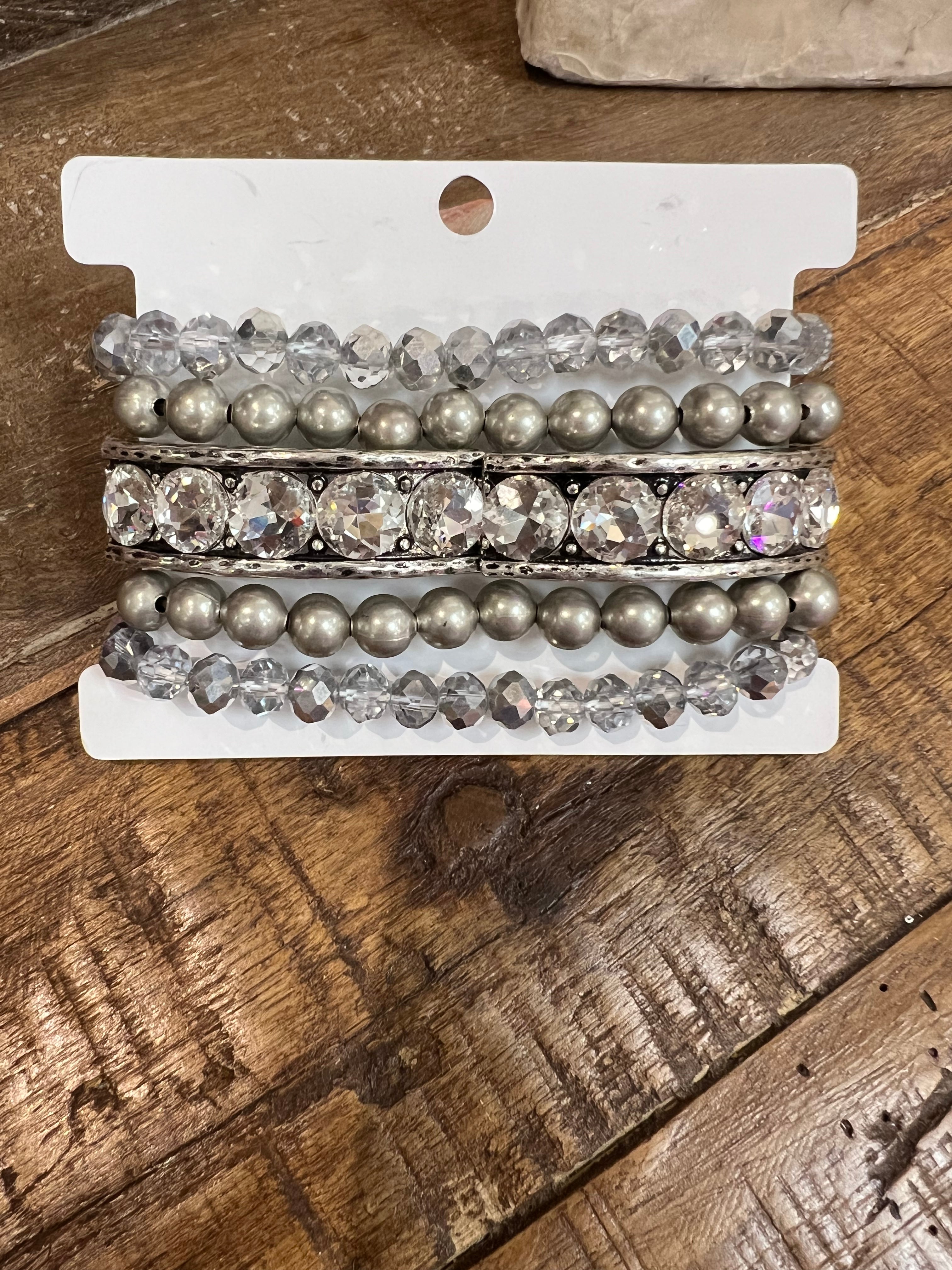 ATG Silver Bracelet Stack on Simply Obsessed