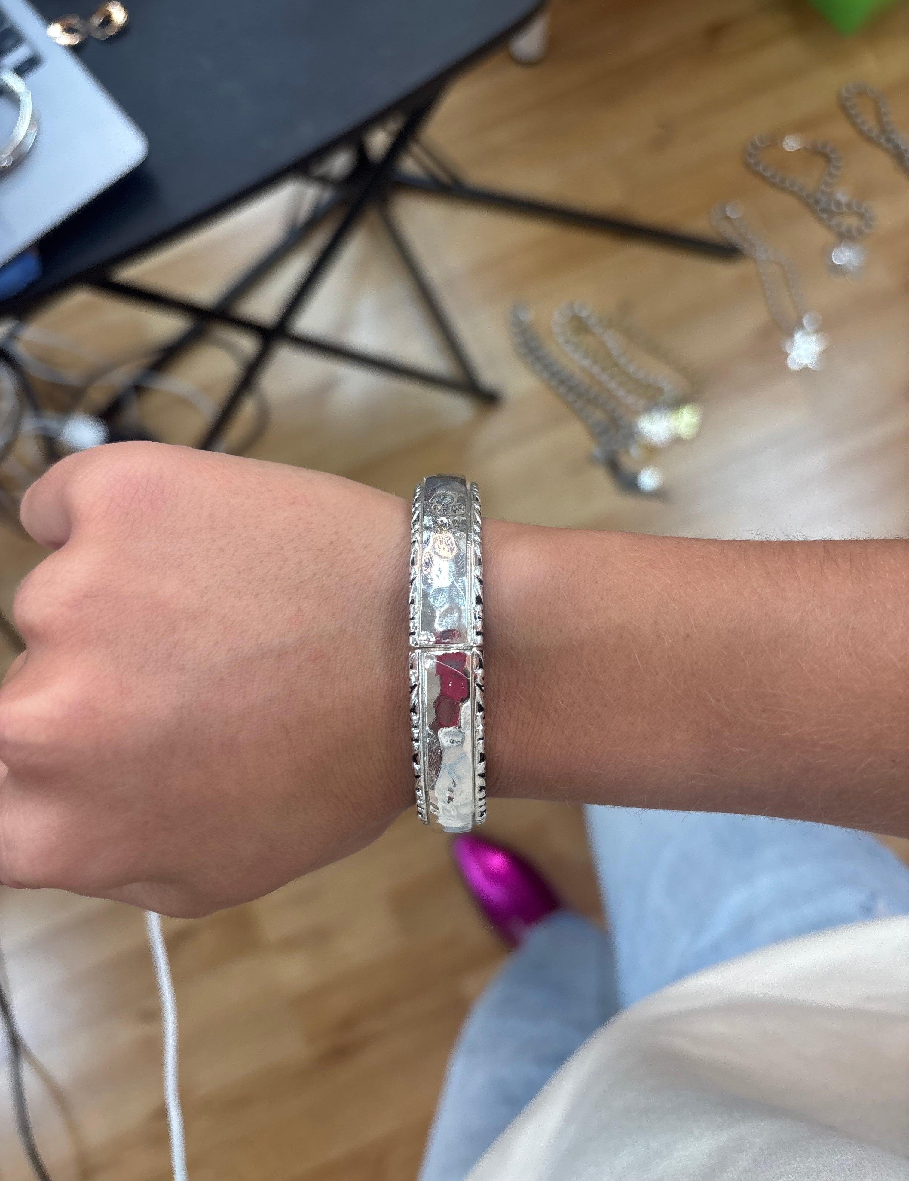 ATG Silver Stretch Bracelet on Simply Obsessed