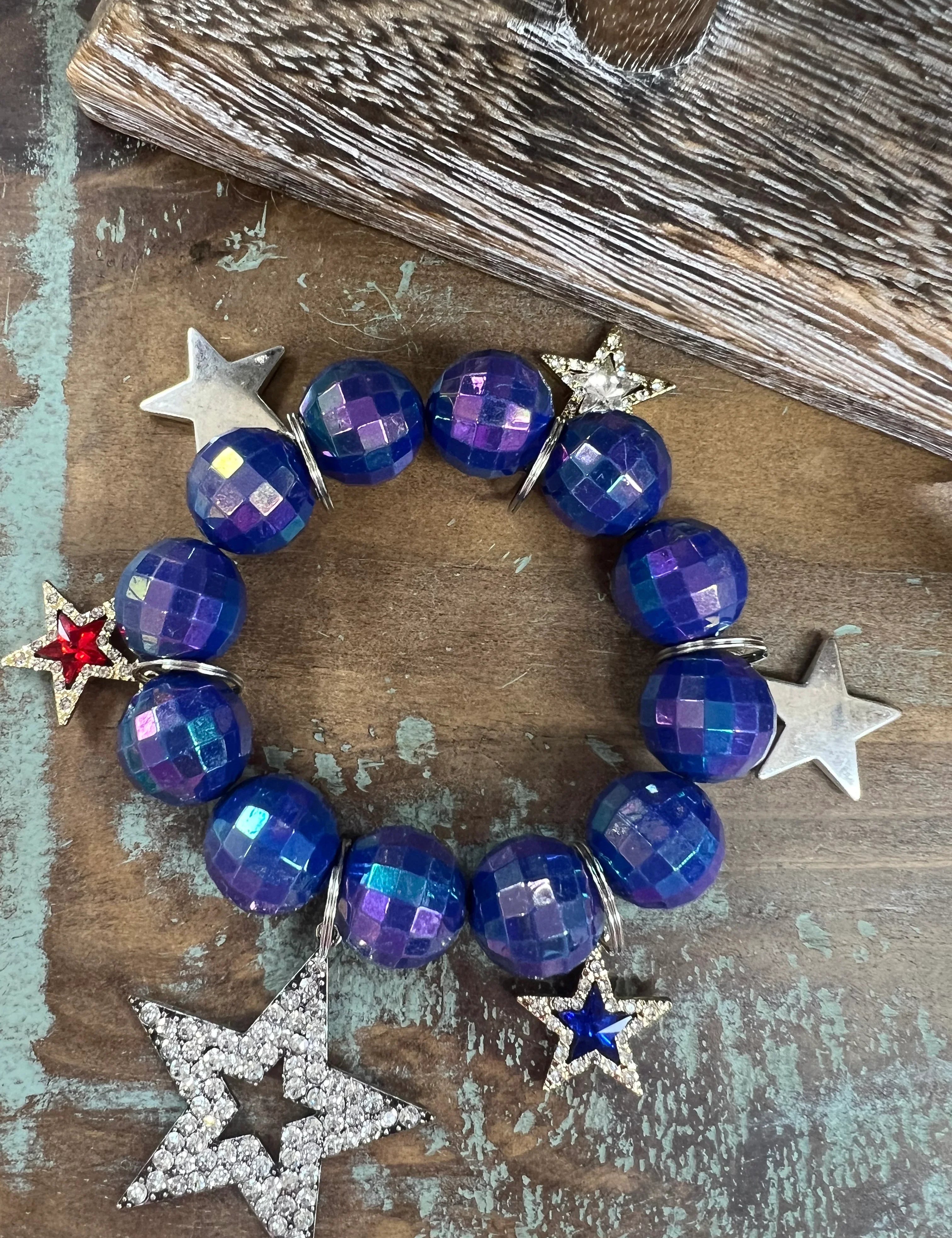 ATG Star Charm Beaded Bracelet on Simply Obsessed