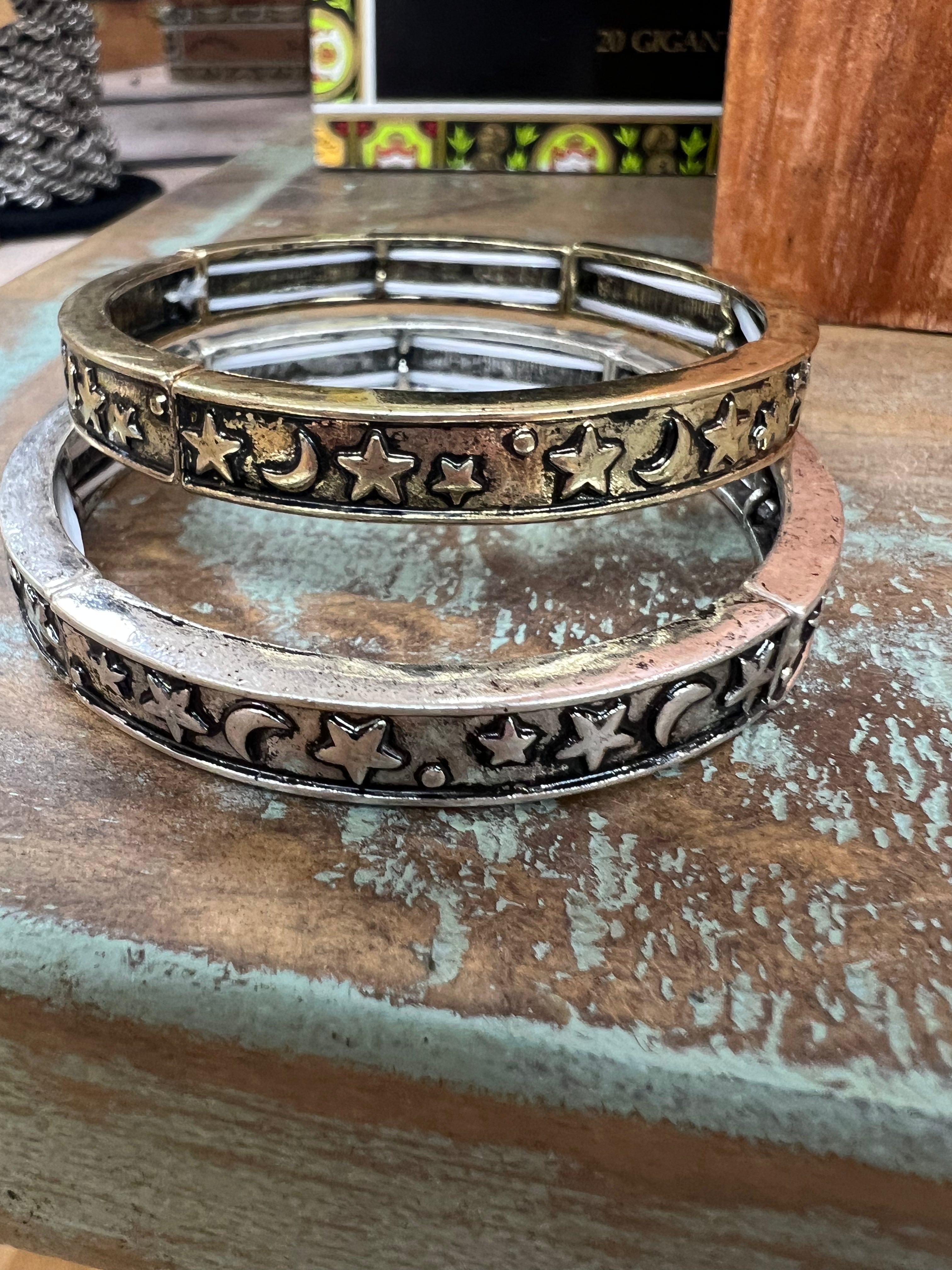 ATG Star + Moon Stretch Bracelet on Simply Obsessed