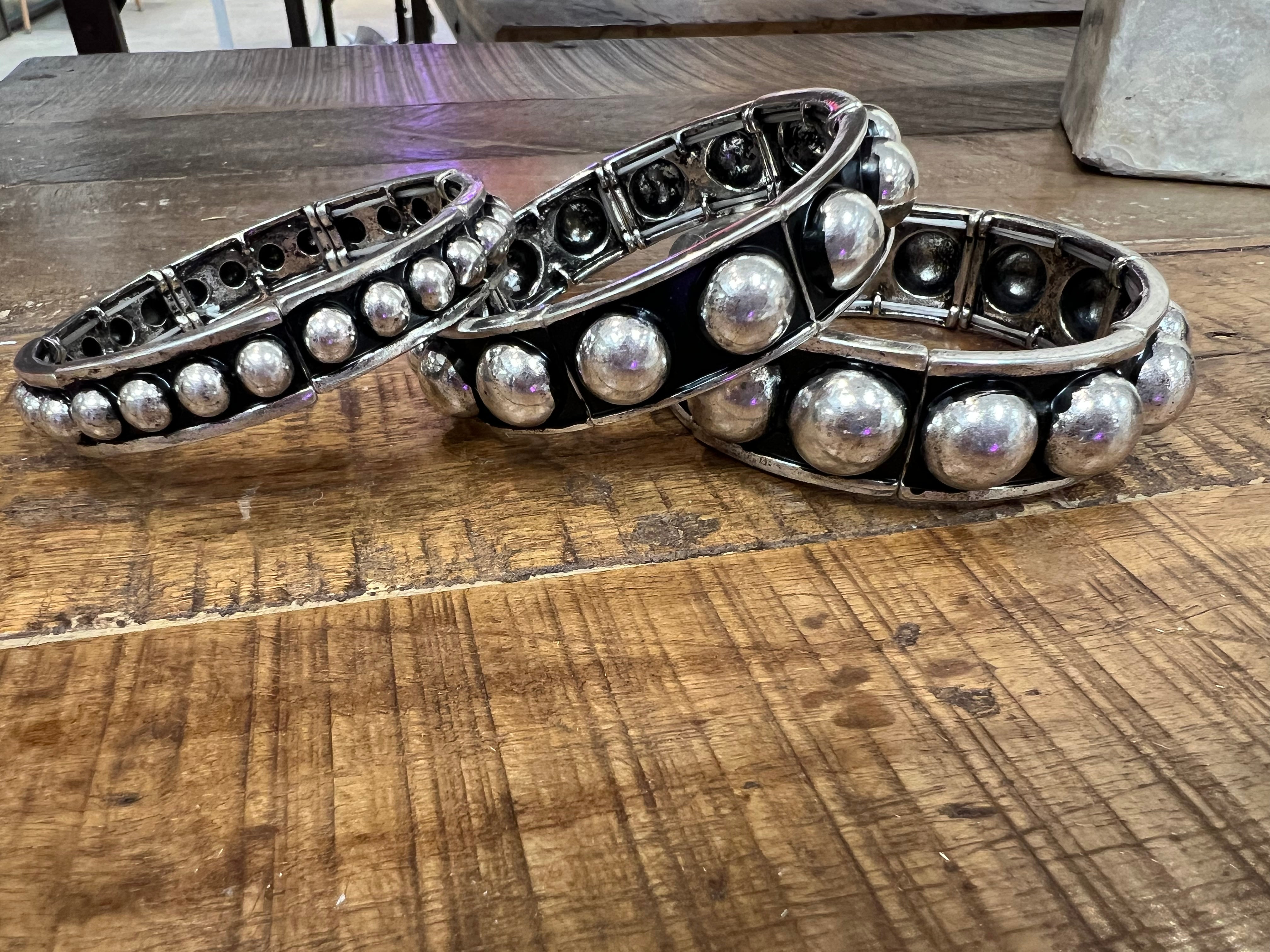 ATG Studded Stretch Bangles on Simply Obsessed