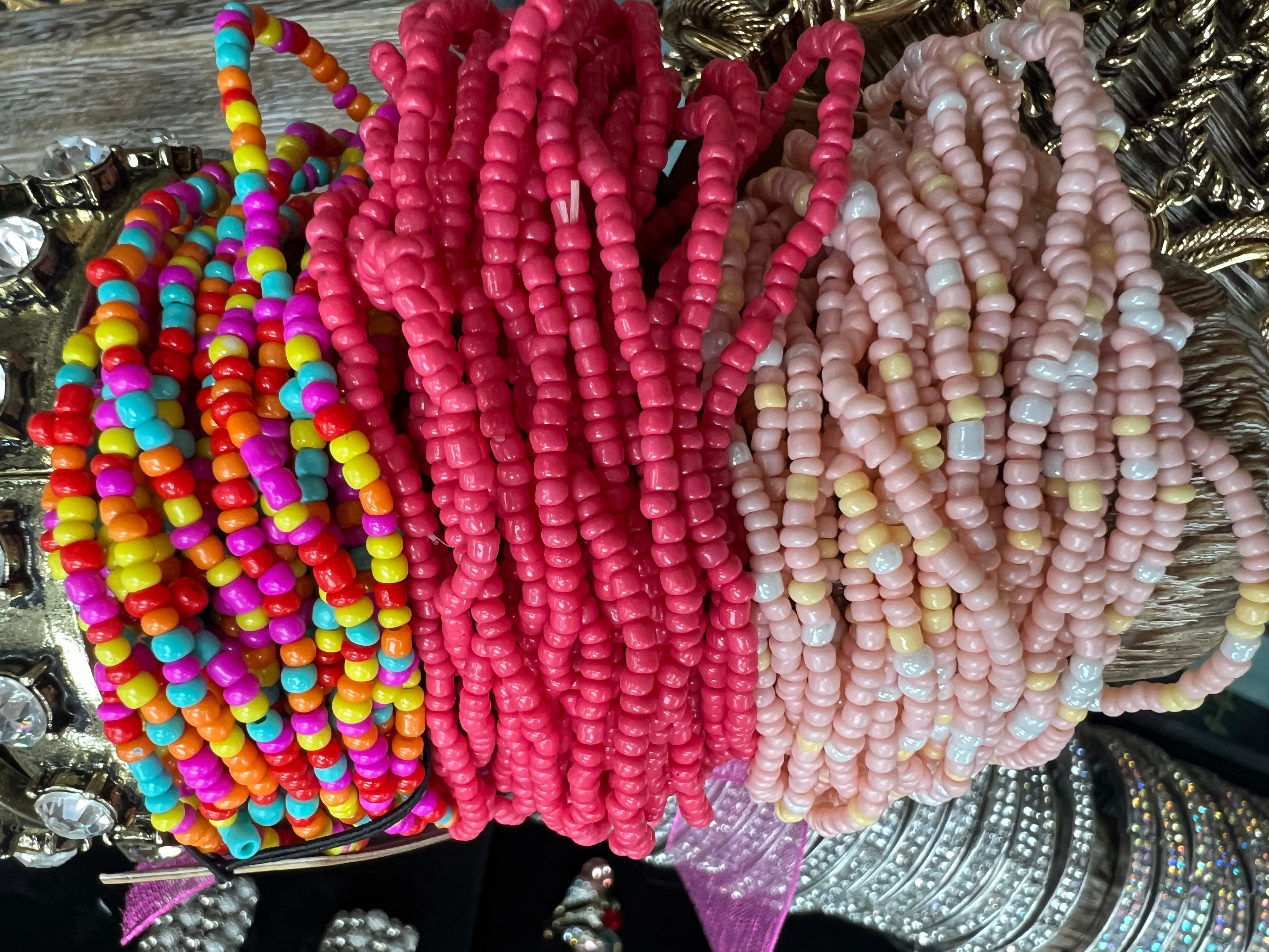 ATG Turquoise Seed Bead Bracelet Stack on Simply Obsessed