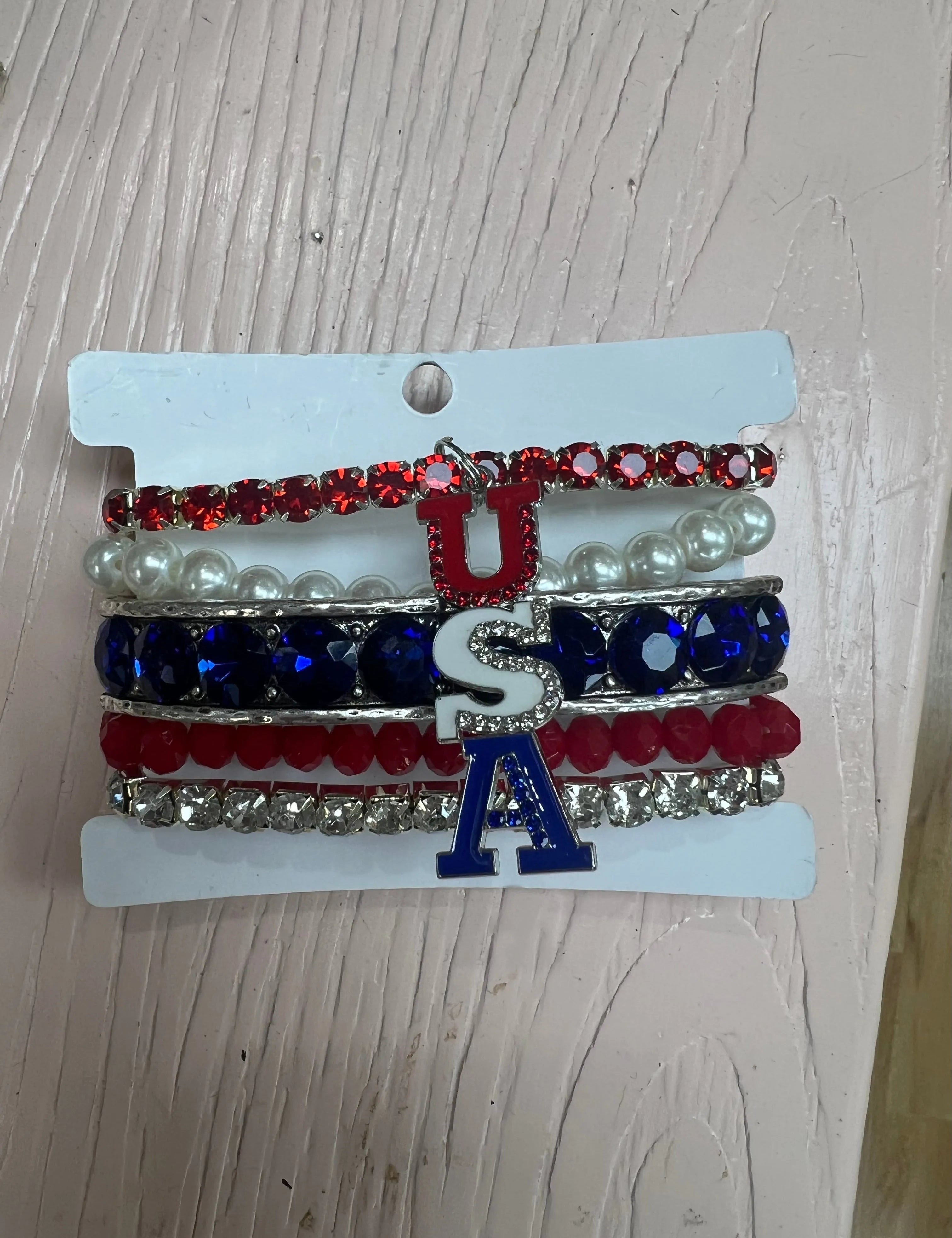 ATG USA Bracelet Stack on Simply Obsessed