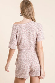 BIBI Leopard Terry Shorts With Drawstring **SALE** on Simply Obsessed