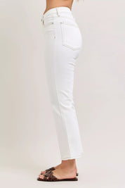 Judy Blue Contrast Stitching Cropped Flare Jeans on Simply Obsessed