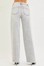 RISEN Slouchy Baggy Jeans with Contrast Stitching on Simply Obsessed