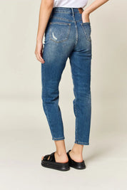 JUDY BLUE Full Size Tummy Control High Waist Slim Jeans on Simply Obsessed
