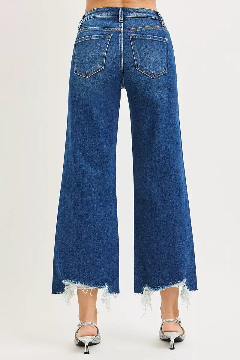 RISEN High Rise Crop Wide Leg Jeans on Simply Obsessed