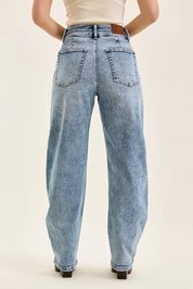 JUDY BLUE Full Size High Waist Marlow Arc Leg Jeans with Double Waistband Plus Size on Simply Obsessed