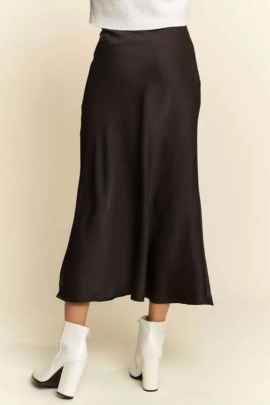 Davi & Dani High Waist Midi Skirt on Simply Obsessed