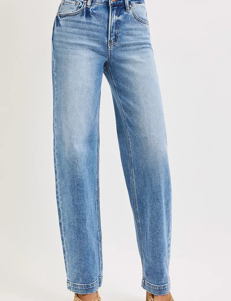 RISEN High Rise Wide Baggy Jeans on Simply Obsessed