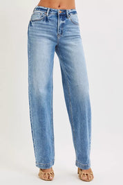 RISEN High Rise Wide Baggy Jeans on Simply Obsessed