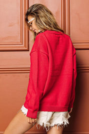 BiBi Sequin Star Tinsel Christmas Sweater on Simply Obsessed