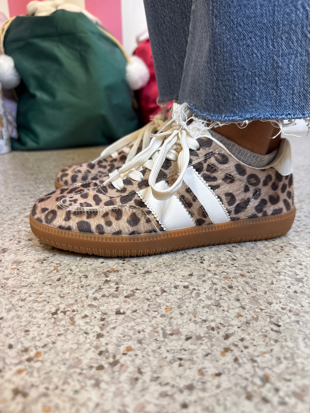 BERNESS Leopard Tennis Shoes on Simply Obsessed