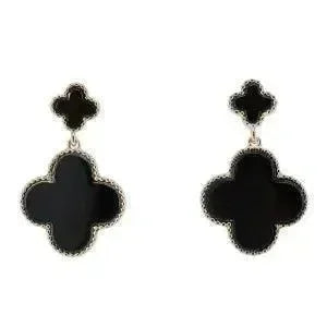 Black Clover Earrings on Simply Obsessed