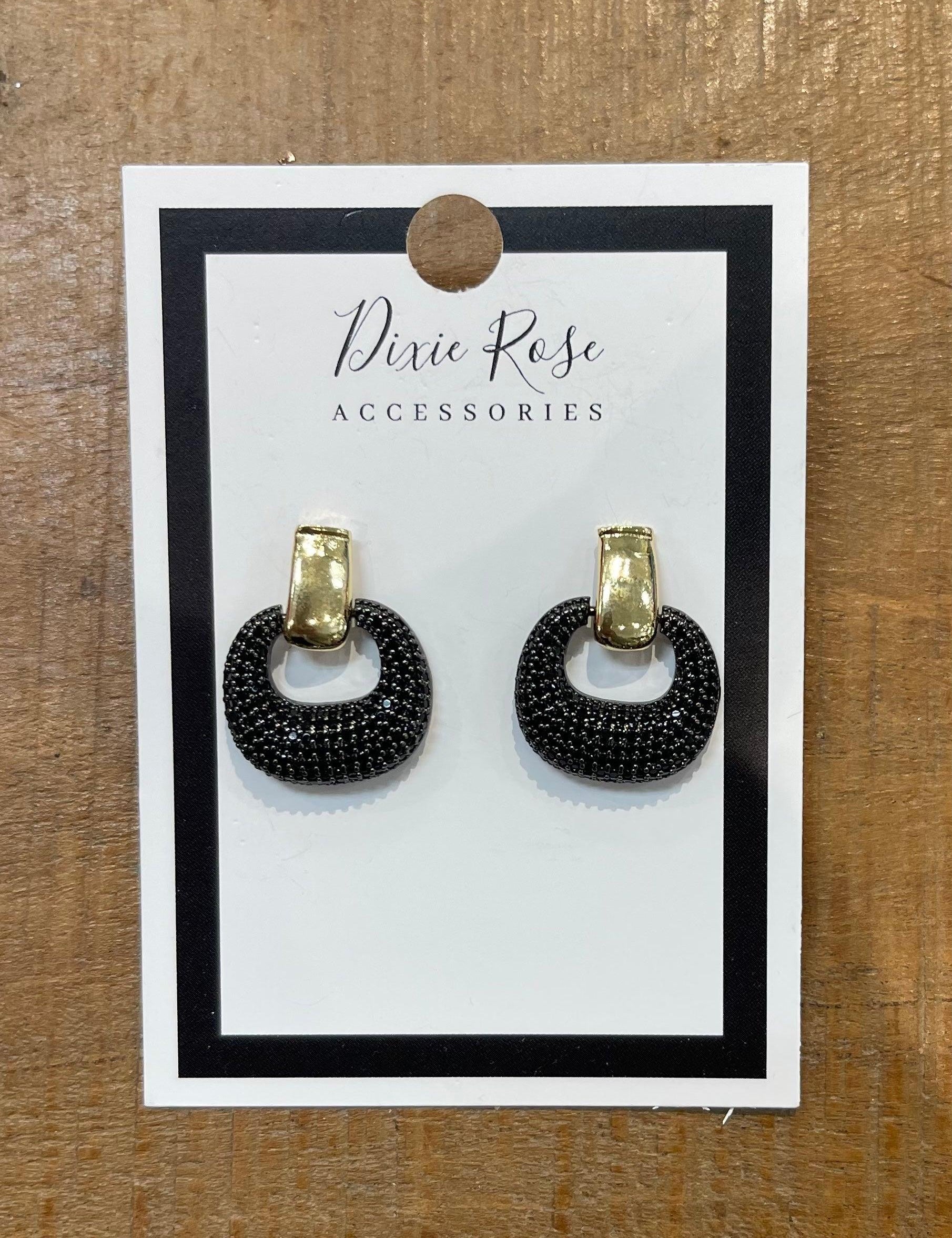 Black Rhinestone Bling Studs on Simply Obsessed