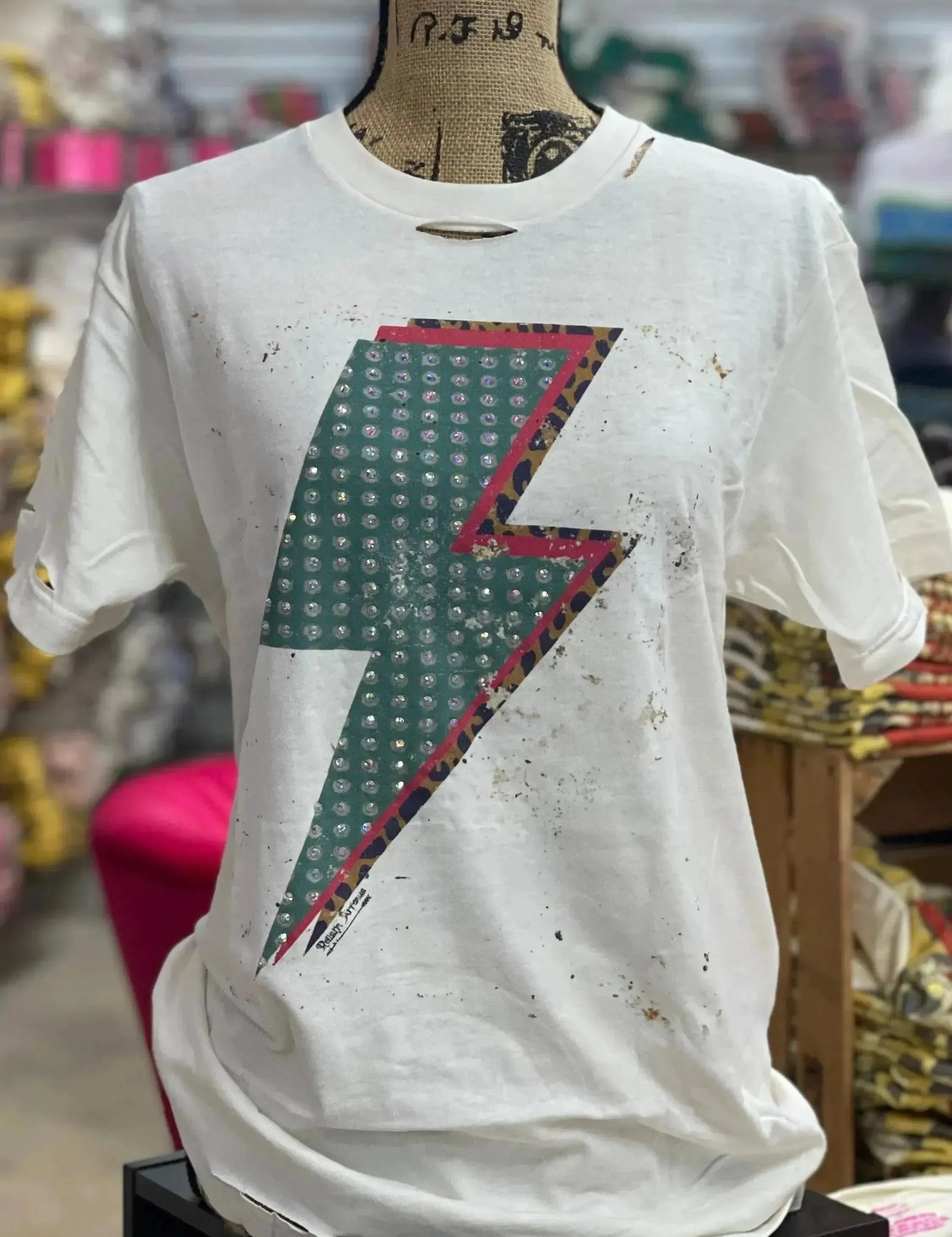 Bling Lightning Bolt Tee on Simply Obsessed