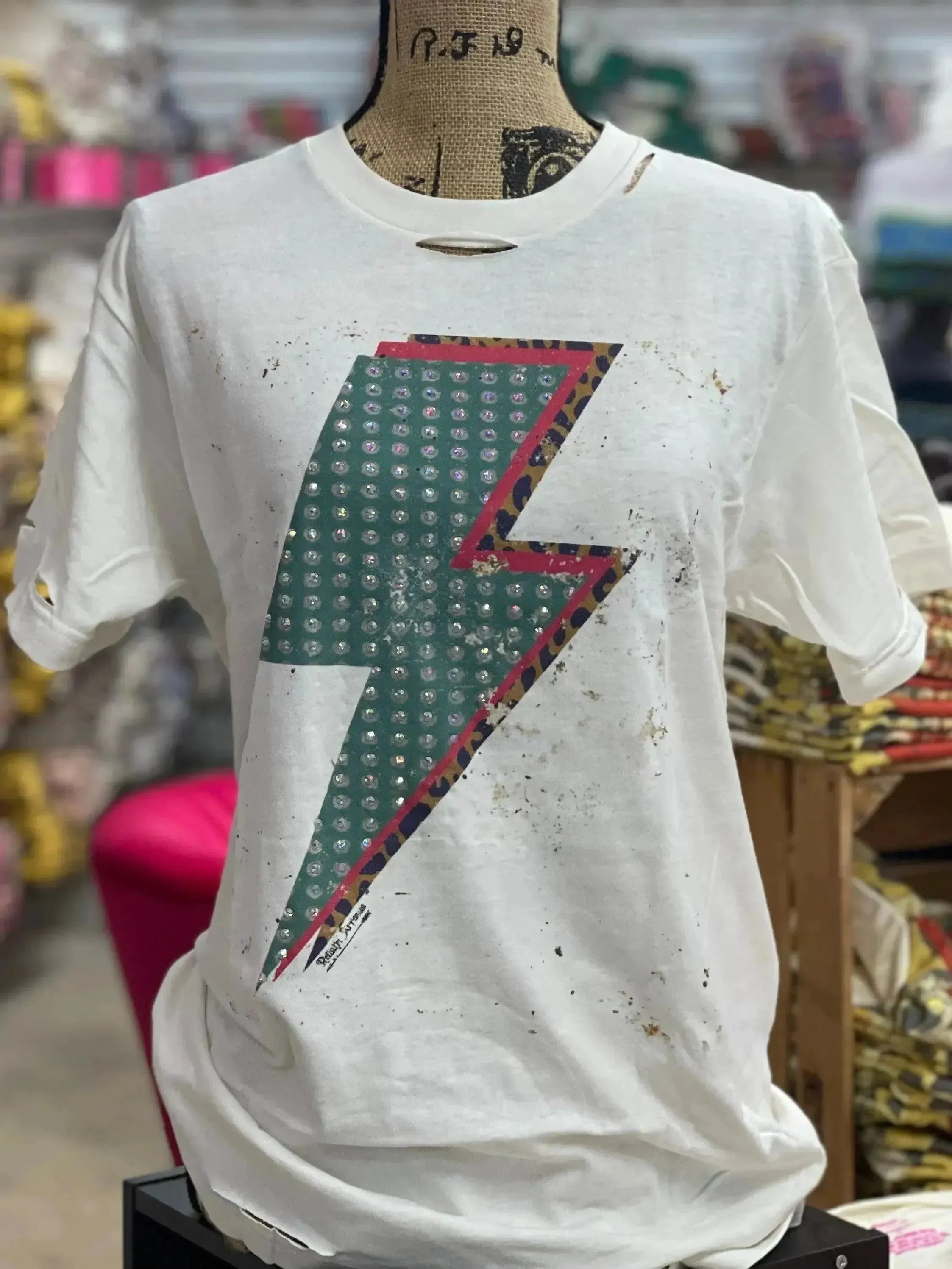 Bling Lightning Bolt Tee on Simply Obsessed