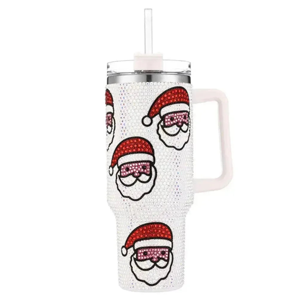 Bling Santa Tumbler on Simply Obsessed