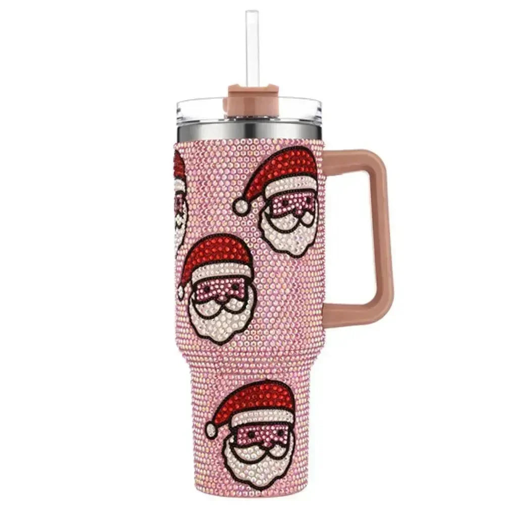Bling Santa Tumbler on Simply Obsessed