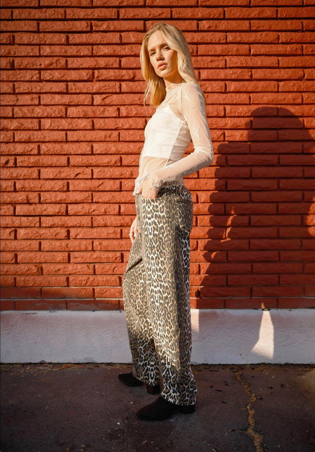 BLUE B Our Favorite Leopard Print Pants - OVERSIZED on Simply Obsessed