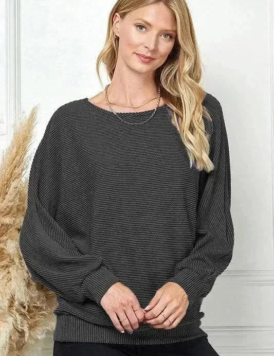 BLUMIN Knit Long Sleeve Top on Simply Obsessed