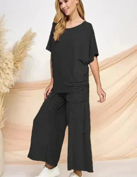 BLUMIN Silky Cargo Pants on Simply Obsessed
