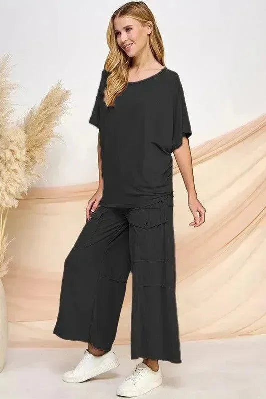 BLUMIN Silky Cargo Pants on Simply Obsessed