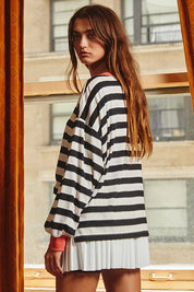 BUCKETLIST Striped Sweatshirt on Simply Obsessed
