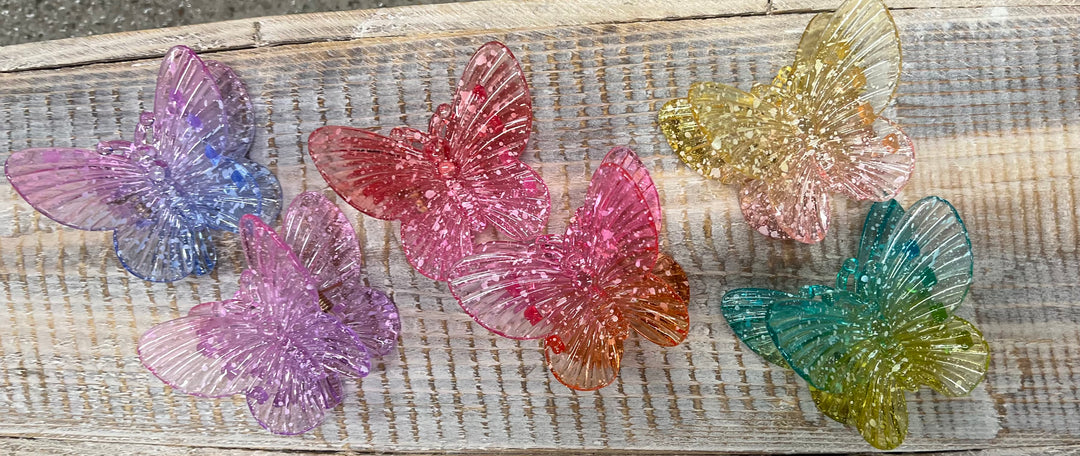 Butterfly Hair Clips - Set of 6 on Simply Obsessed