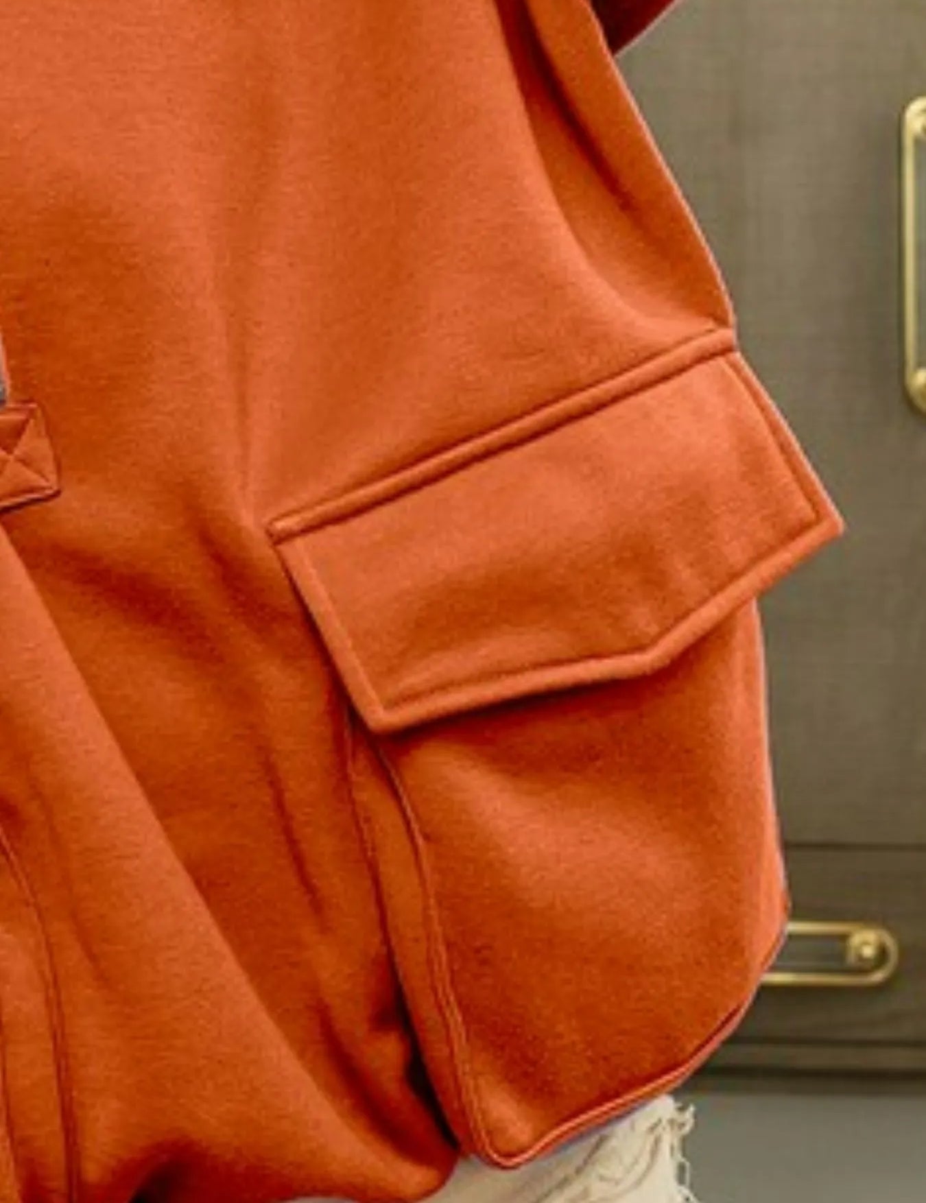 BIBI Half Zip Vintage Washed Fleece Hoodie on Simply Obsessed
