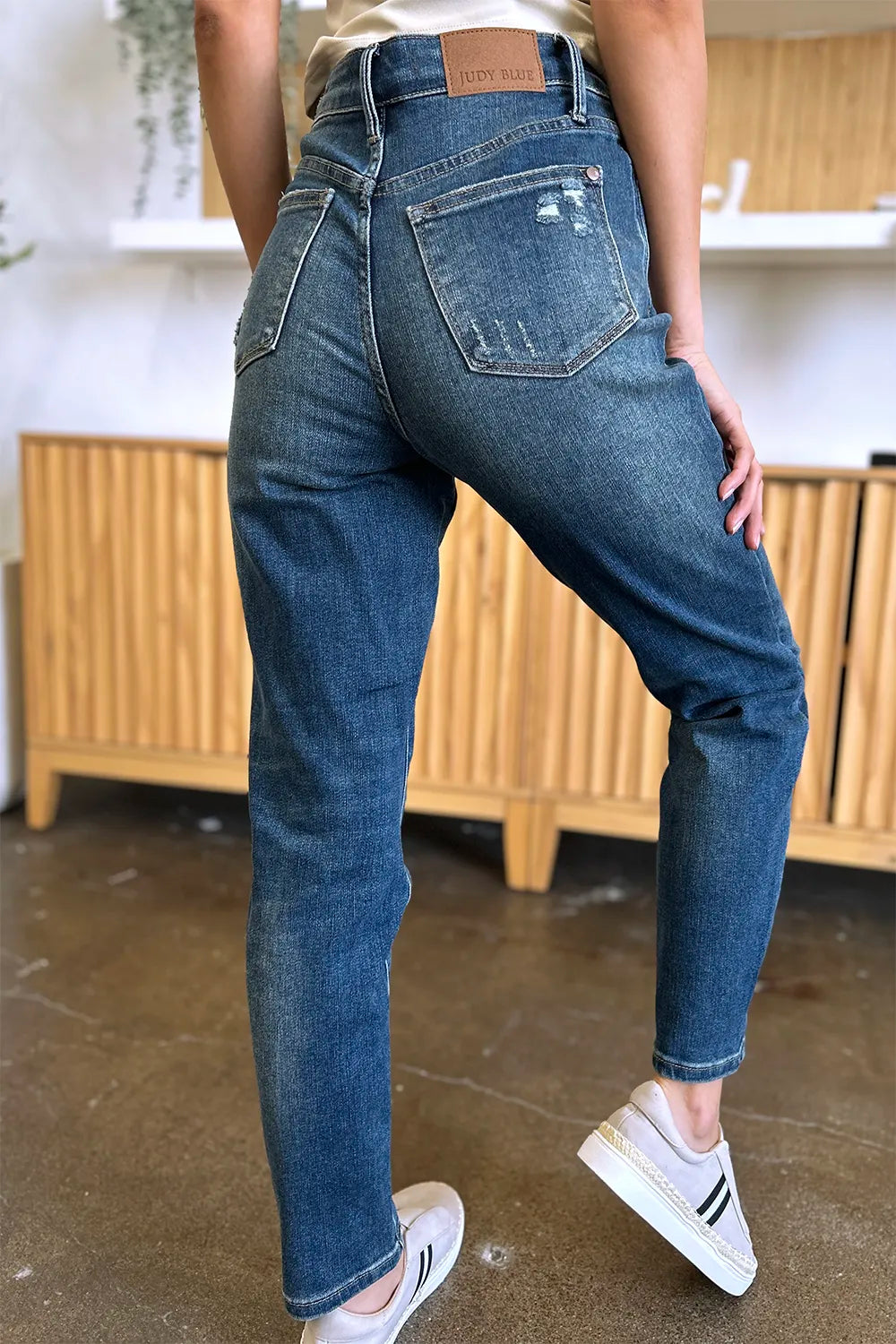 JUDY BLUE Full Size Tummy Control High Waist Slim Jeans on Simply Obsessed