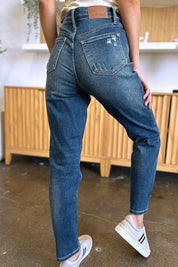 JUDY BLUE Full Size Tummy Control High Waist Slim Jeans on Simply Obsessed