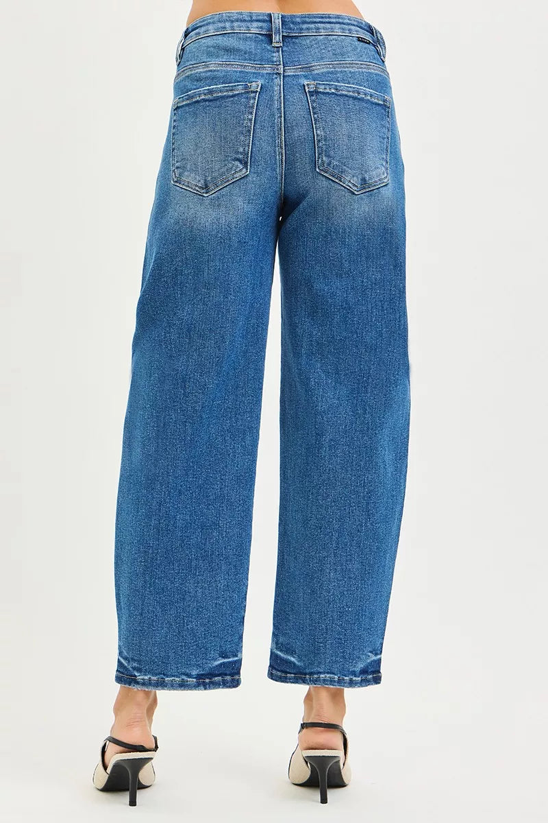 RISEN Slouchy Cropped Barrel Jeans on Simply Obsessed