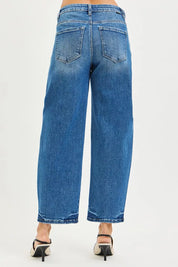 RISEN Slouchy Cropped Barrel Jeans on Simply Obsessed