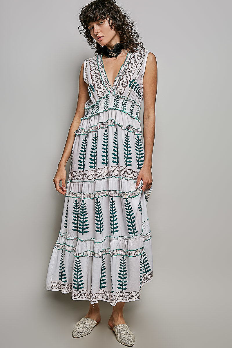 POL Floral Printed Sleeveless Tiered Dress with Smocked Waistband **DEBUT SALE** on Simply Obsessed