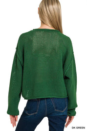 Zenana Zenana American Flag Crew Neck Sweater on Simply Obsessed