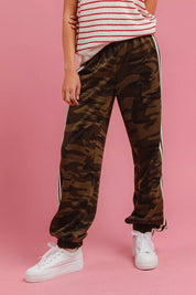 BIBI Side Lines Camouflage Track Pants on Simply Obsessed