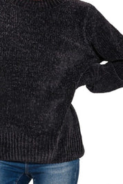 ZENANA Round Neck Balloon Sleeve Chenille Sweater on Simply Obsessed