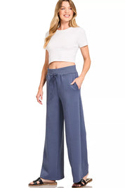 ZENANA Scuba Collared Pullover & Center Seam Pants Set on Simply Obsessed