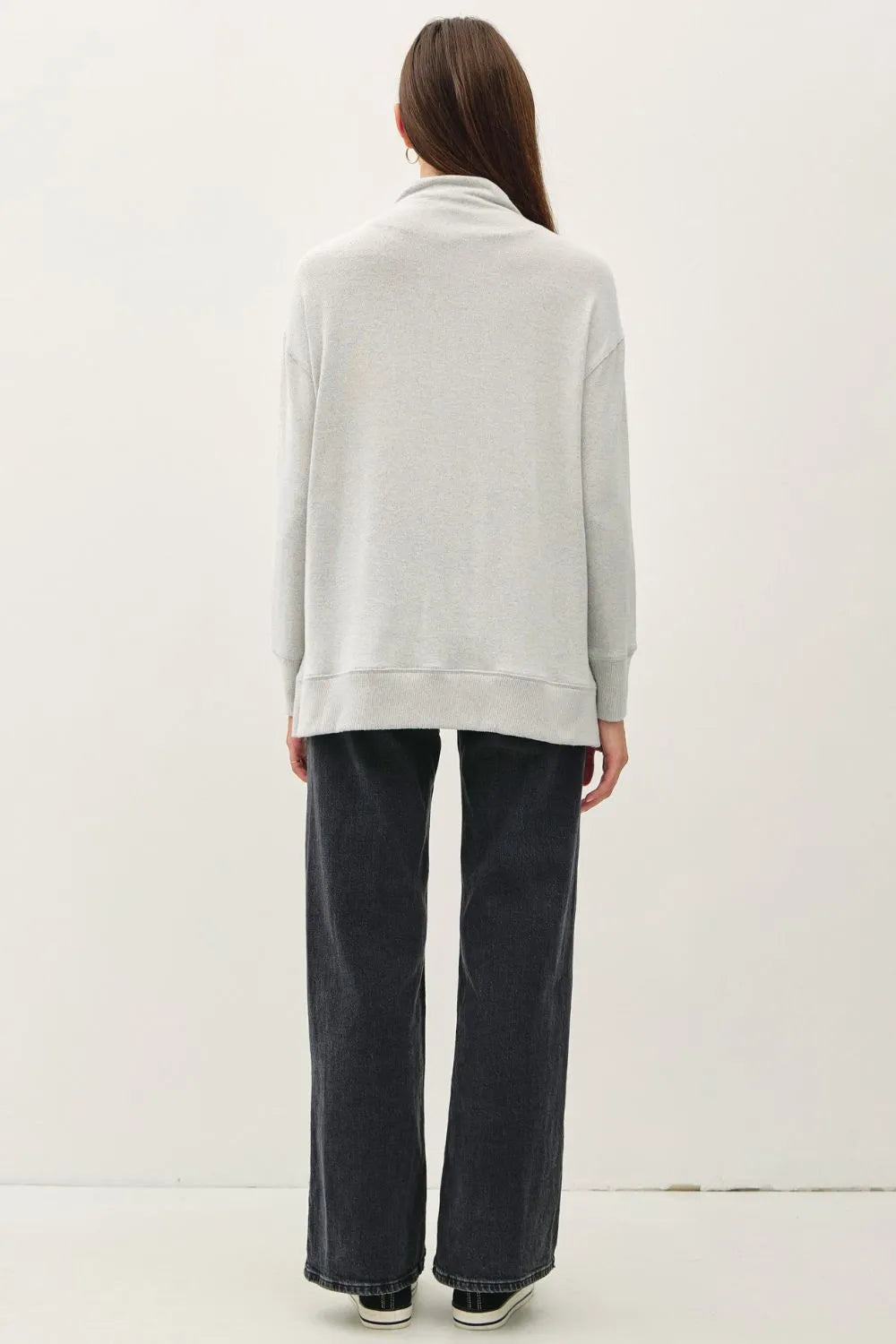 BE COOL Side Slit Mock Neck Long Sleeve Tunic Top **FALL DEBUT SALE** on Simply Obsessed