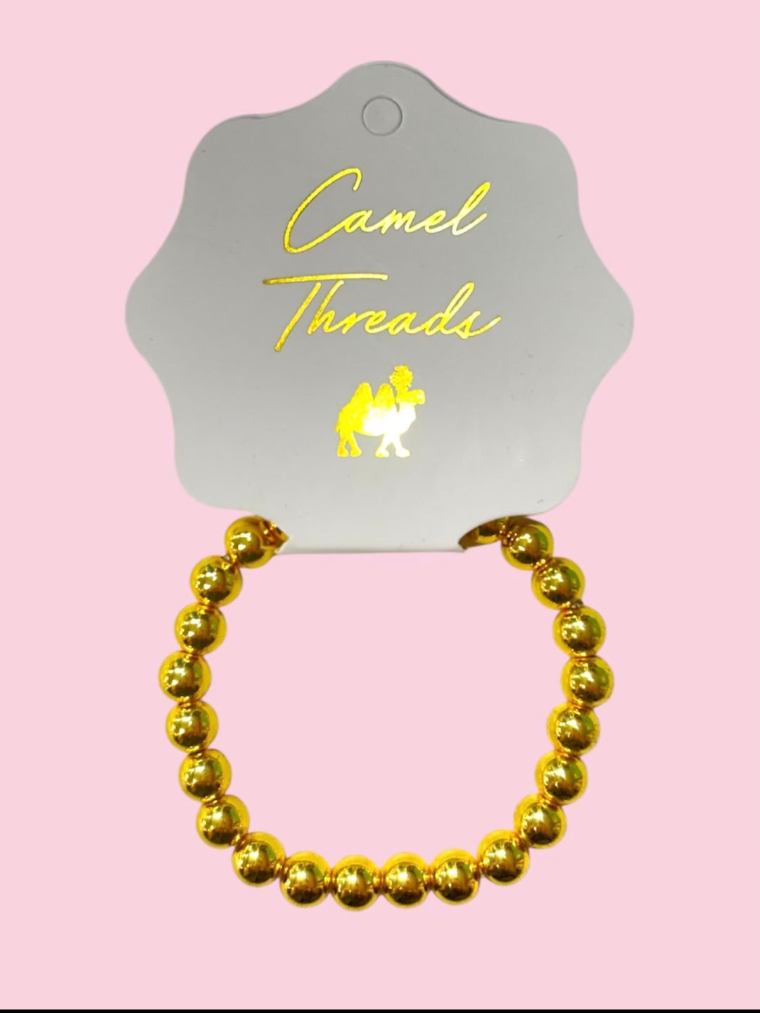 CAMEL THREADS: Gold Bead Bracelet on Simply Obsessed