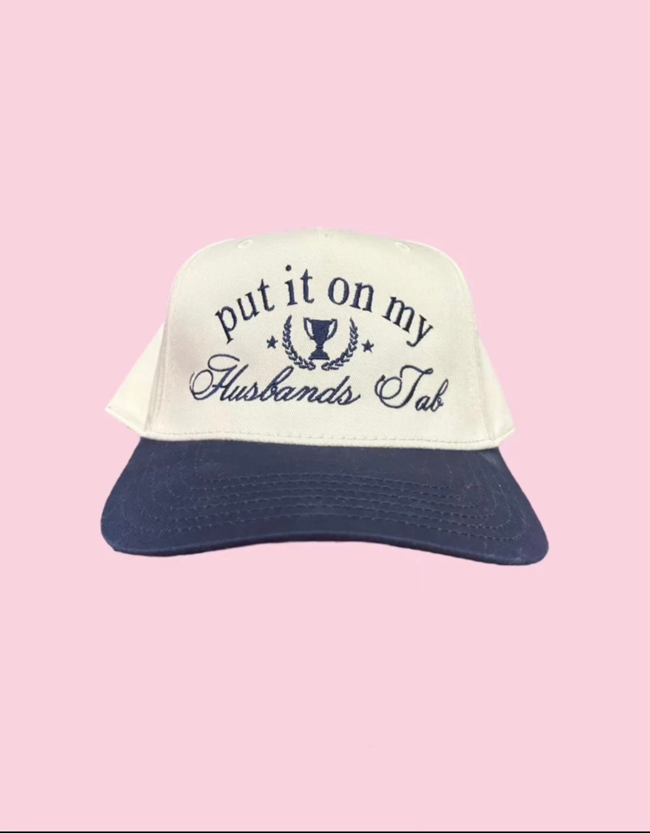 CAMEL THREADS PRE-ORDER: Husband's Tab Trucker Hat on Simply Obsessed