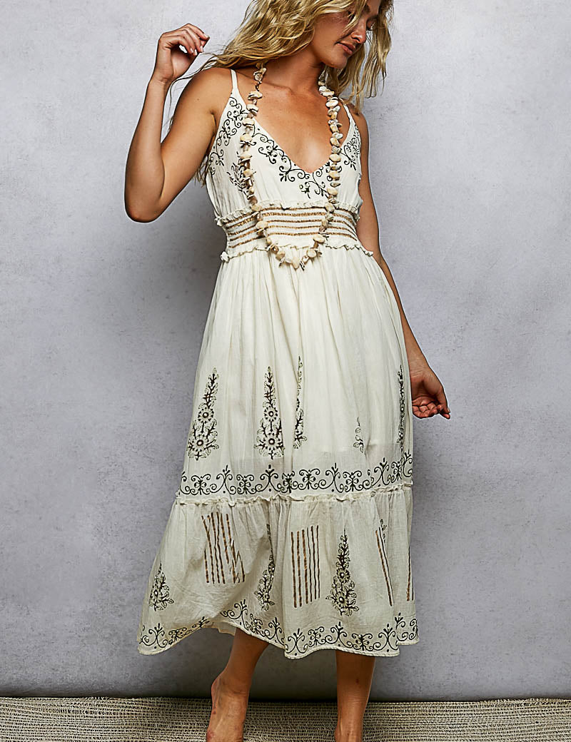 POL Smocked Waistband Floral Midi Cami Dress **DOORBUSTER** on Simply Obsessed