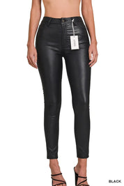 ZENANA Faux Leather Stretch Skinny Pants on Simply Obsessed