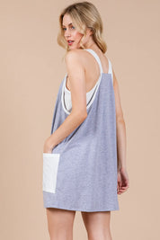 CES FEMME Sleeveless Skort Romper - H GREY on Simply Obsessed