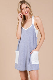 CES FEMME Sleeveless Skort Romper - H GREY on Simply Obsessed