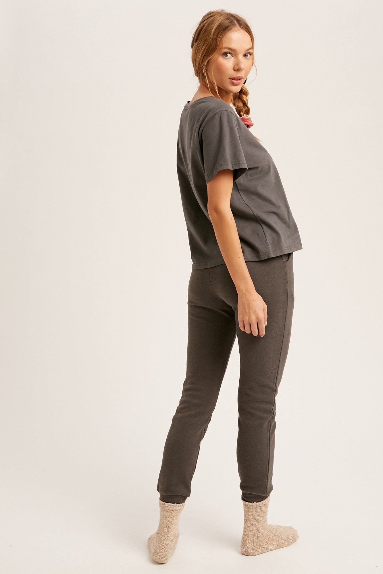 LISTICLE Cotton T-Shirt Sweatpant Set - NEW COLORS